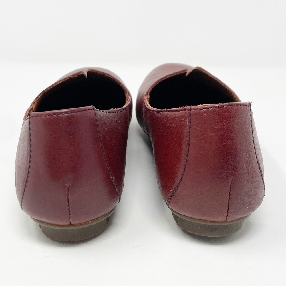 BORN | Red Leather Serba Slip-ons Women's 7 - Picture 3 of 12